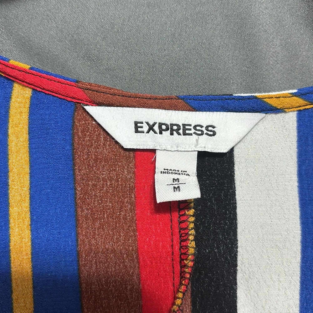 Express Multicolor Striped Blouse - Picture 2 of 5